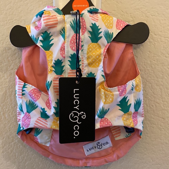 Lucy & co Pet Reversible ☔️ Raincoat - Picture 2 of 15